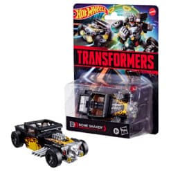 figura bone shaker hot wheels transformers collaborative mattel 12,5 cm