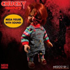 figura chucky pizza face parlante 38 cm mezco toyz terror