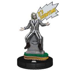 HeroClix Beetlejuice Showtime edición Iconix coleccionable inspirada en el mítico personaje de terror y fantasía.