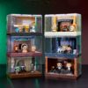 Doorables Phantom Menace 3 Pack con figuras coleccionables inspiradas en Star Wars Episodio I y presentación Widescreen Moments.