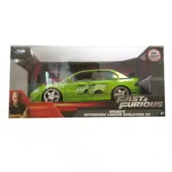 Mitsubishi Lancer Evolution VII 1:24 modelo oficial Fast and Furious para amantes del motor y el coleccionismo.