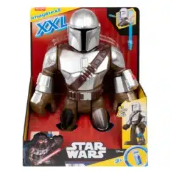 Mandaloriano Imaginext XXL figura gigante oficial de Star Wars con diseño inspirado en el famoso cazarrecompensas.
