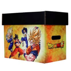 Caja Cómics Dragon Ball Super diseñada para organizar y proteger colecciones de manga de forma práctica y decorativa.