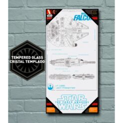 Póster Halcón Milenario Planos oficial de Star Wars ideal para decorar espacios de coleccionismo y zonas gaming.