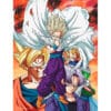 Póster de Vidrio Dragon Ball Z Heroes vs Cell con acabado premium sobre cristal y espectacular diseño inspirado en la saga de Cell.