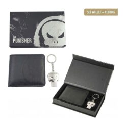 cartera the punisher marvel llavero metalico set regalo cerda
