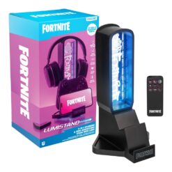 soporte auriculares fortnite 3 en 1 iluminación rgb usb c