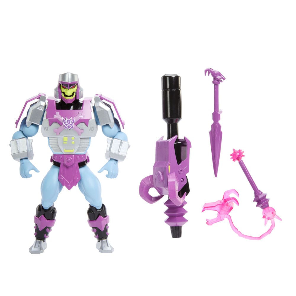 masters of the universe x transformers megatron armor skeletor 14 cm