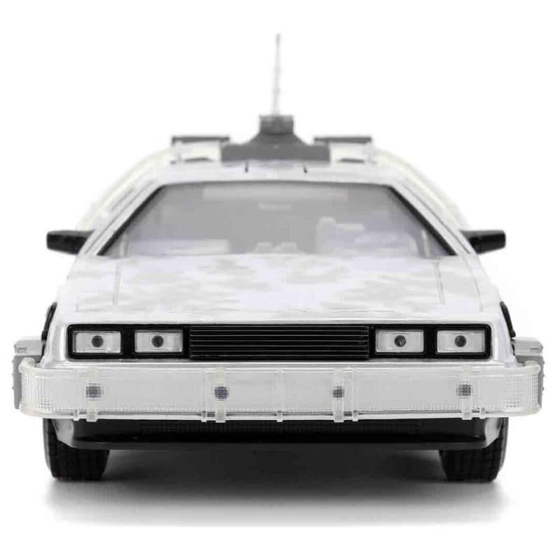 DeLorean Time Machine Frozen Version puertas abiertas Jada Toys