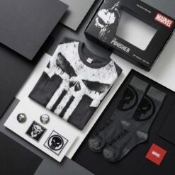set regalo marvel the punisher camiseta calcetines cerda