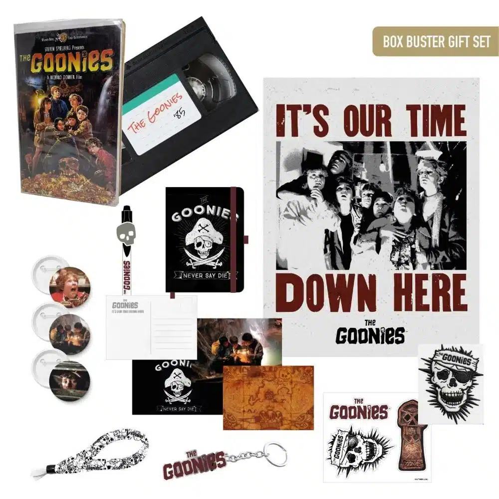 Kit Regalo The Goonies Box Buster Cerdá caja VHS