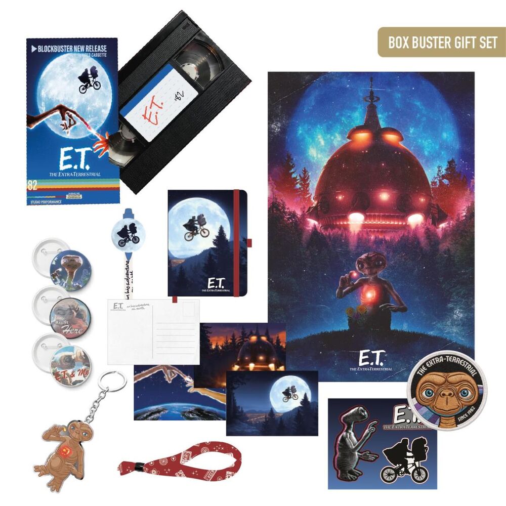 Kit Regalo E.T. El Extraterrestre Box Buster Cerdá caja VHS