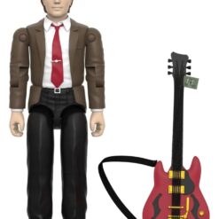 Figura Marty McFly ReAction+ Super7 con guitarra eléctrica roja