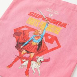 Shopping Bag Pink Superman y Supergirl DC Cerdá