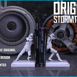 Sujetablibros Stormtrooper Nemesis Now vistos de frente