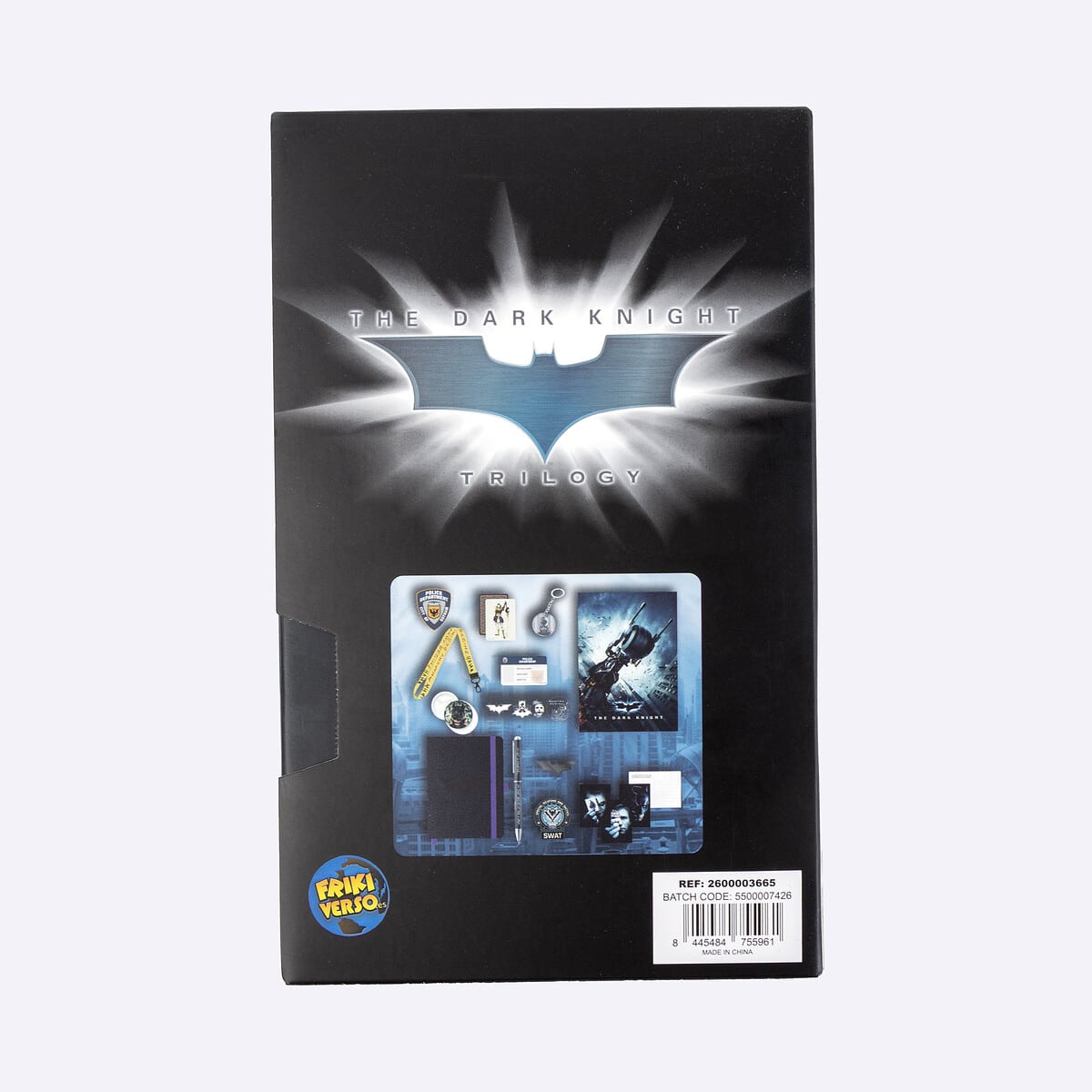 Batman BoxBuster con pin llavero parches y postales