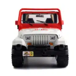 Jeep Wrangler 1992 Jurassic Park escala 1:24 con capó practicable