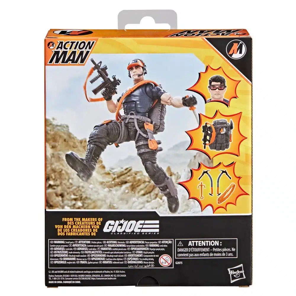 Action Man Classified Series con cabeza alternativa y mochila