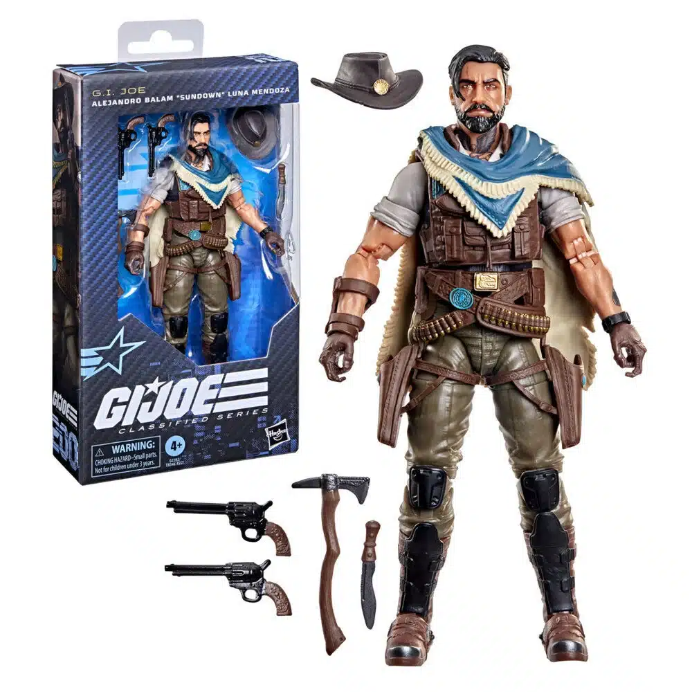 Alejandro Balam Sundown figura G.I. Joe con accesorios